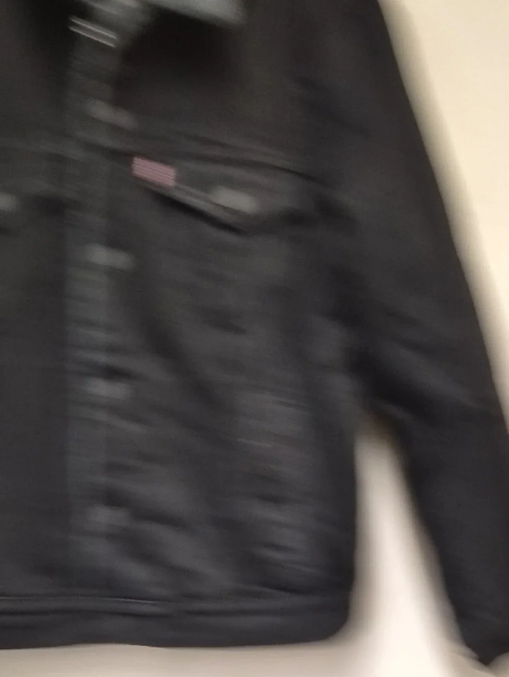 Levi's Black Denim Sherpa Collar Jacket Size M